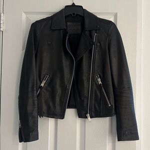 All Saints Dalby Biker Leather Jacket